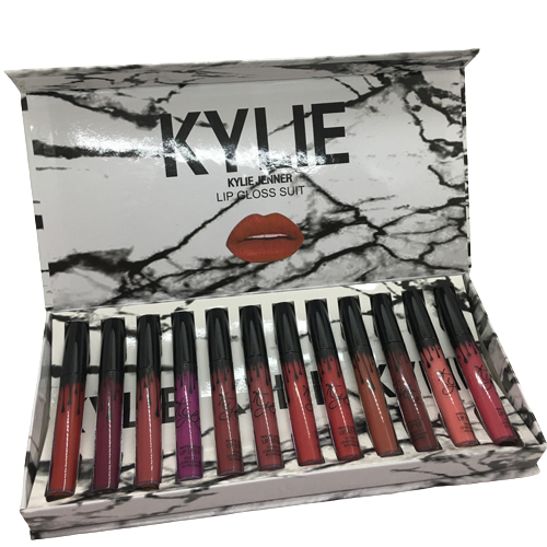 Kylie Jenner Lip Kollection matte&velvet 12 color Lip Gloss Set STORY